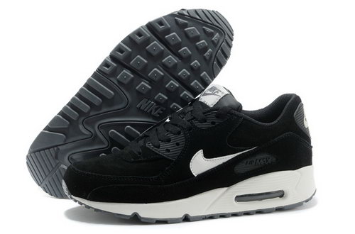 Nike Air Max 90 Mens Shoes Fur Black White Hot Hot Reduced
